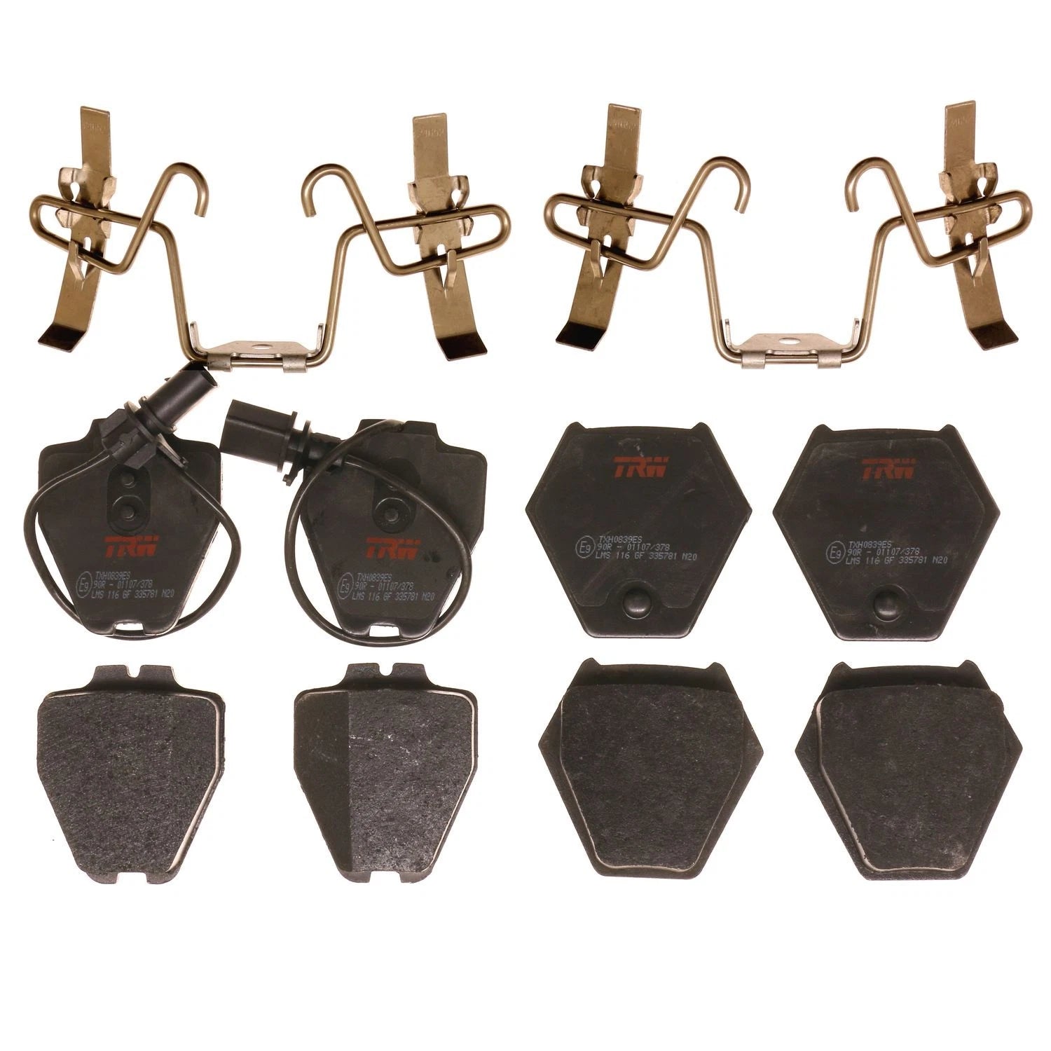 Set of 4 Disc Brake Pads for Audi A6 Quattro (2000–2001)
