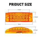 2X 6" Amber 21-LED Clearance Marker Lights for Truck