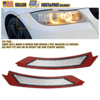 Pair of Front Bumper Reflectors for BMW 3 Series E90 E91 (2006–2013) 63147205398 White