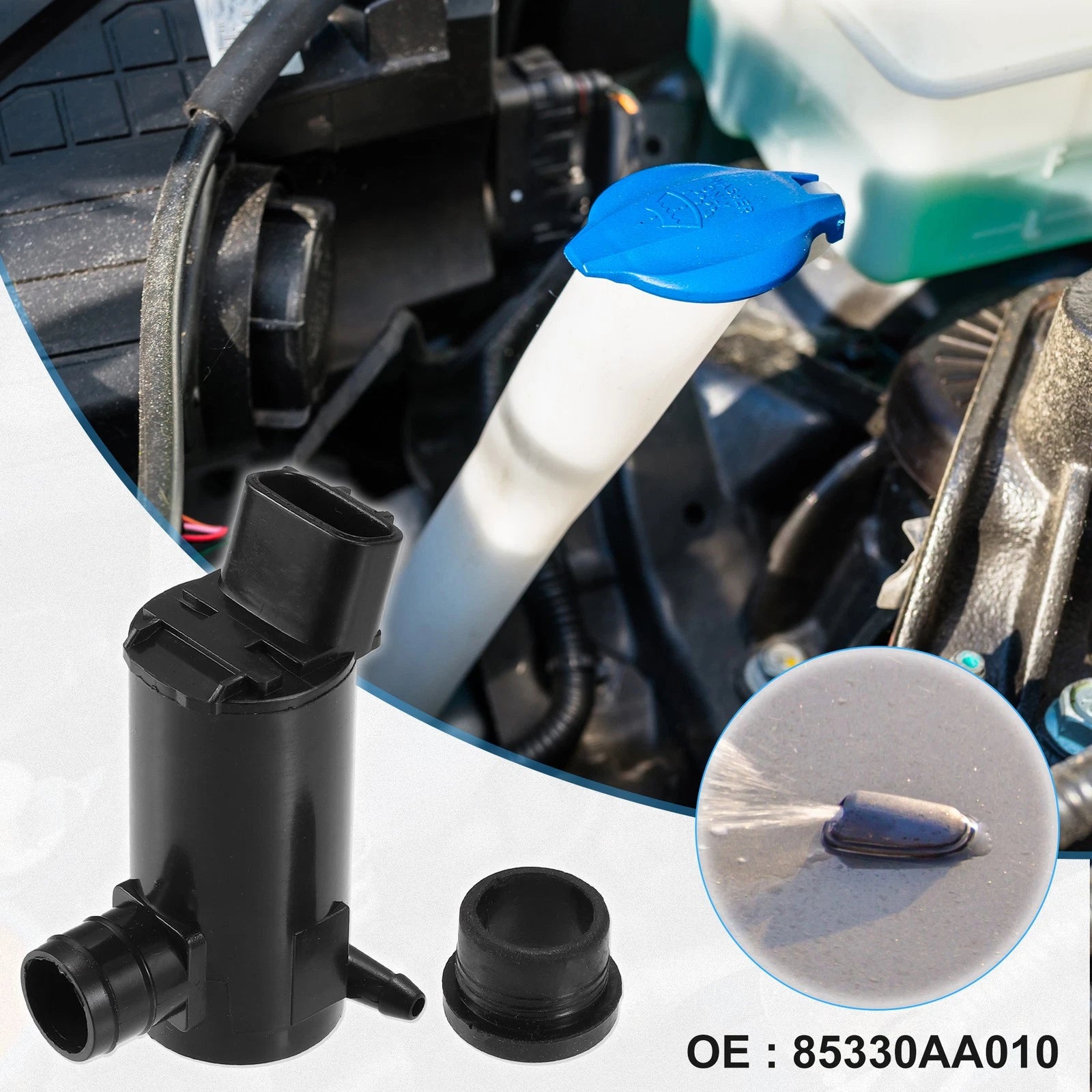 Windshield Washer Motor Pump No. 85330AA010 for Toyota Camry (1997–2006)