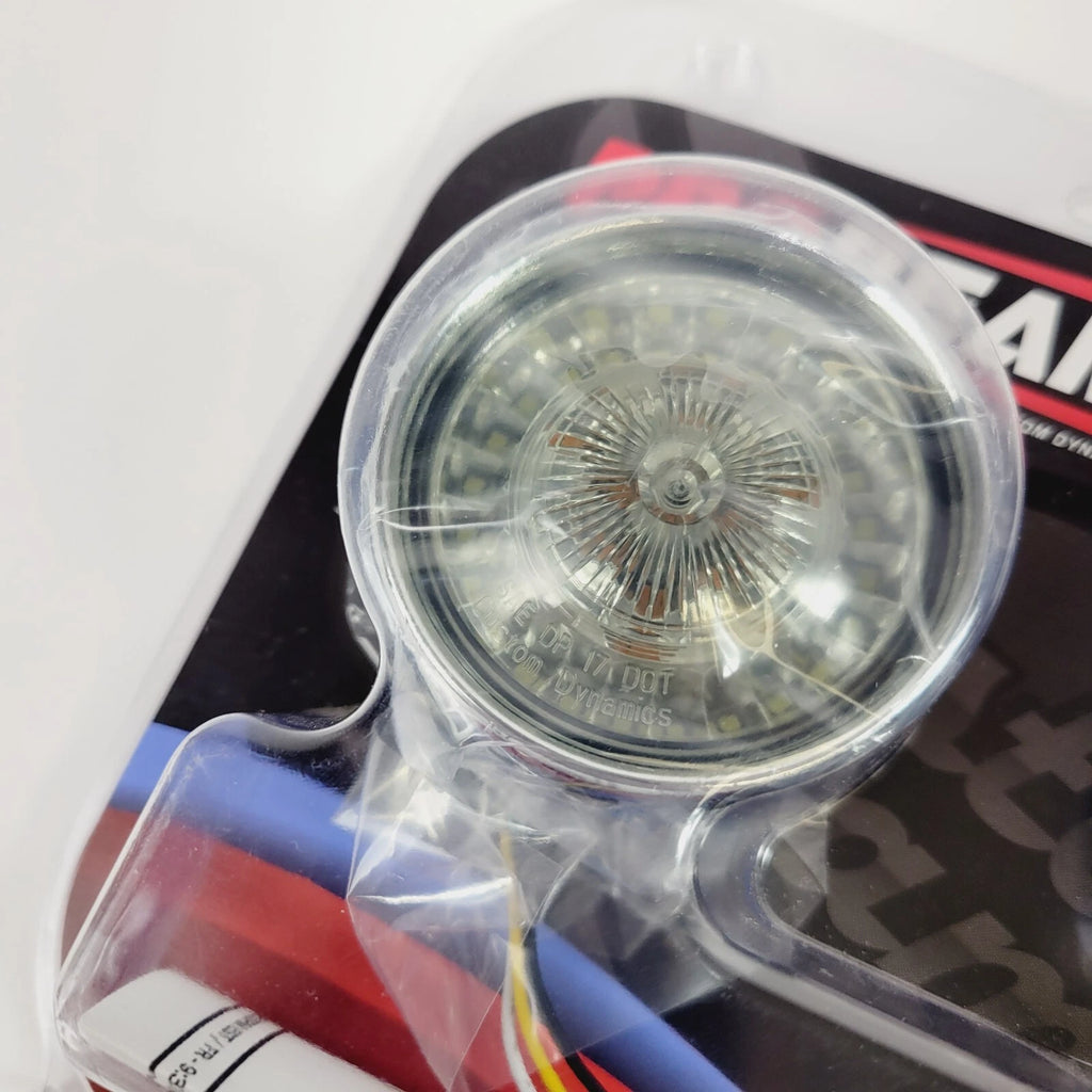 Custom Dynamics Turn Signals Flat Style JAE Smoke Chrome for Harley CVO (2016–2023)