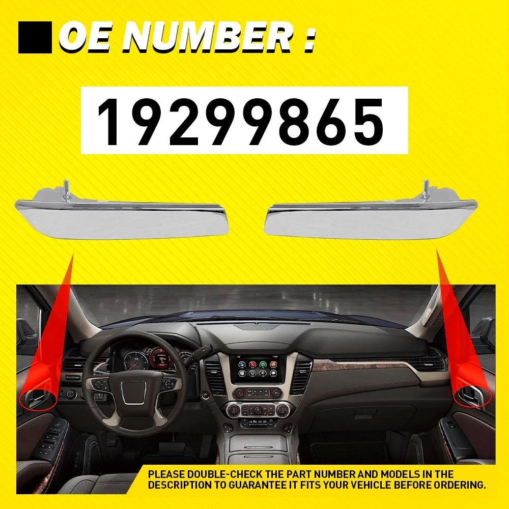Set of 2 Interior Door Handle Trim for GMC Yukon (2007–2014)
