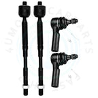 Set of 4 Tie Rod Ends for Dodge Ram 1500 (2006–2010)