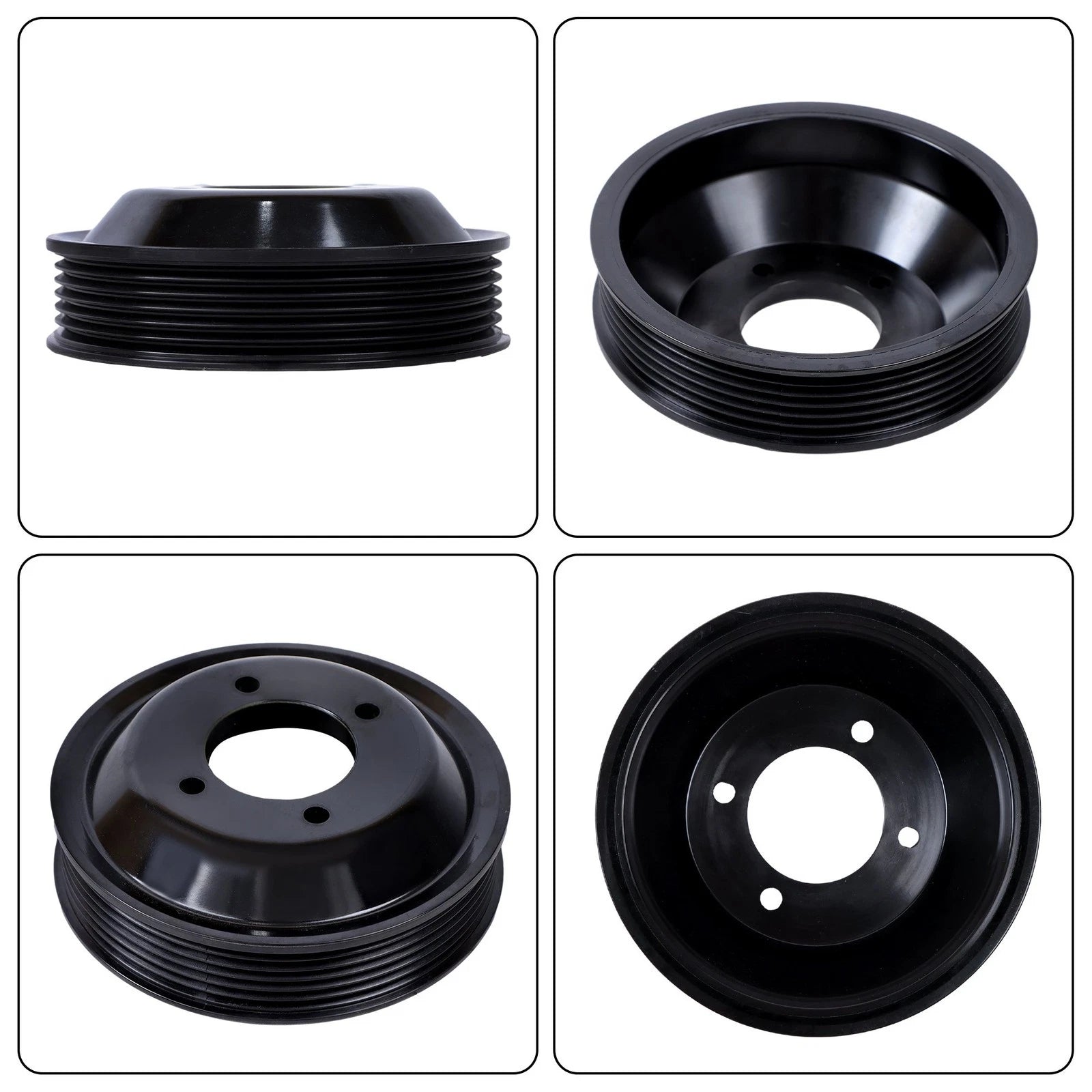 Water Pump, Fan Clutch & Pulley Kit for BMW E39 X5 E53 E46 (1995–2006)