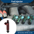 Fuel Injector No.BP4W-13-250 for Mazda Miata 1.8 (1999–2001) 1 Pc Wine Red