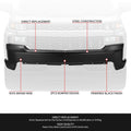 Front Bumper Face Bar for Chevy Silverado 1500 LTD (2019–2022) Black