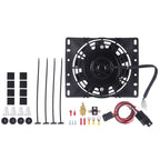 6" Electric Radiator Cooling Fan with Thermostat Kit for Universal Fit (12V)