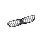 Half Carbon Gloss Black Dual Line Grille for BMW 3 Series F30 F35 (2013–2019)