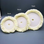Wool Polishing Pads Set of 4 for Car Polishing (5/6/7 Inch)