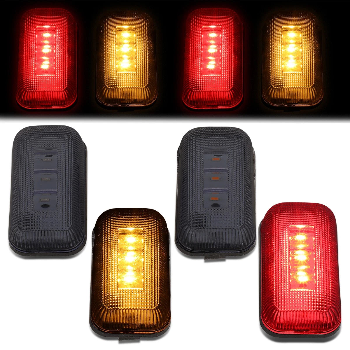 LED Marker Cab Light for Silverado Sierra 2015–2019 (Smoked)