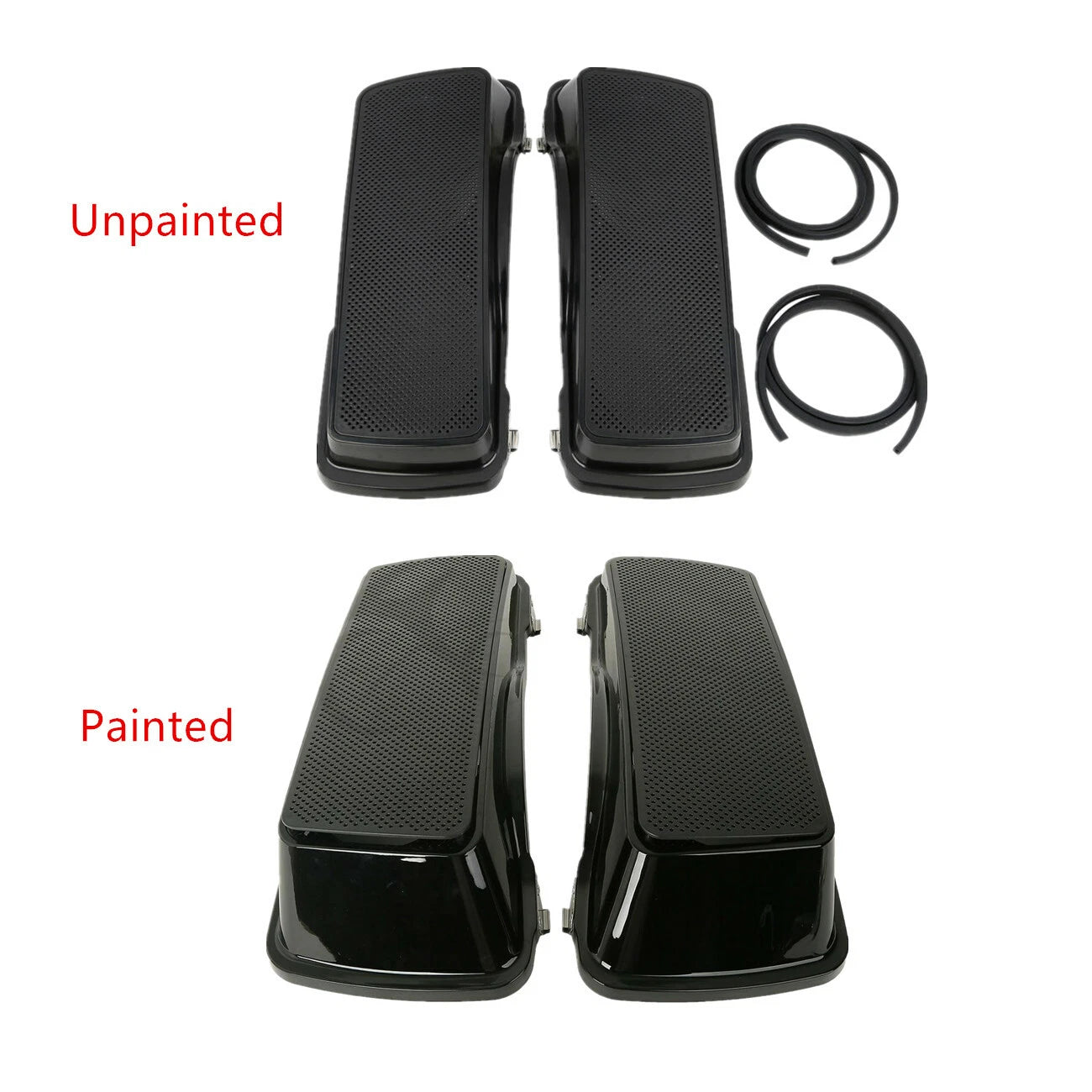 6x9" Saddlebag Dual Speaker Lids w/ Grill for Harley Touring (1993–2013)