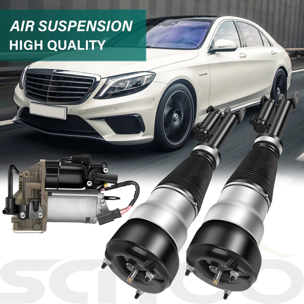 Front Air Suspension Strut Compressor for Mercedes W222 RWD S550 S63 S350 S65 (2014–2020)