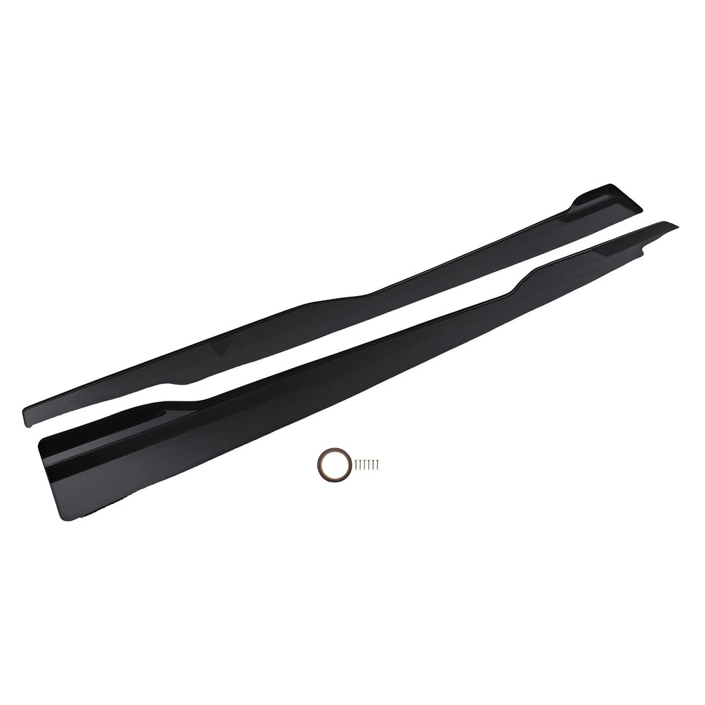 2X ABS Side Skirt Extension for Dodge Charger GT R/T SRT (2015–2023) Black