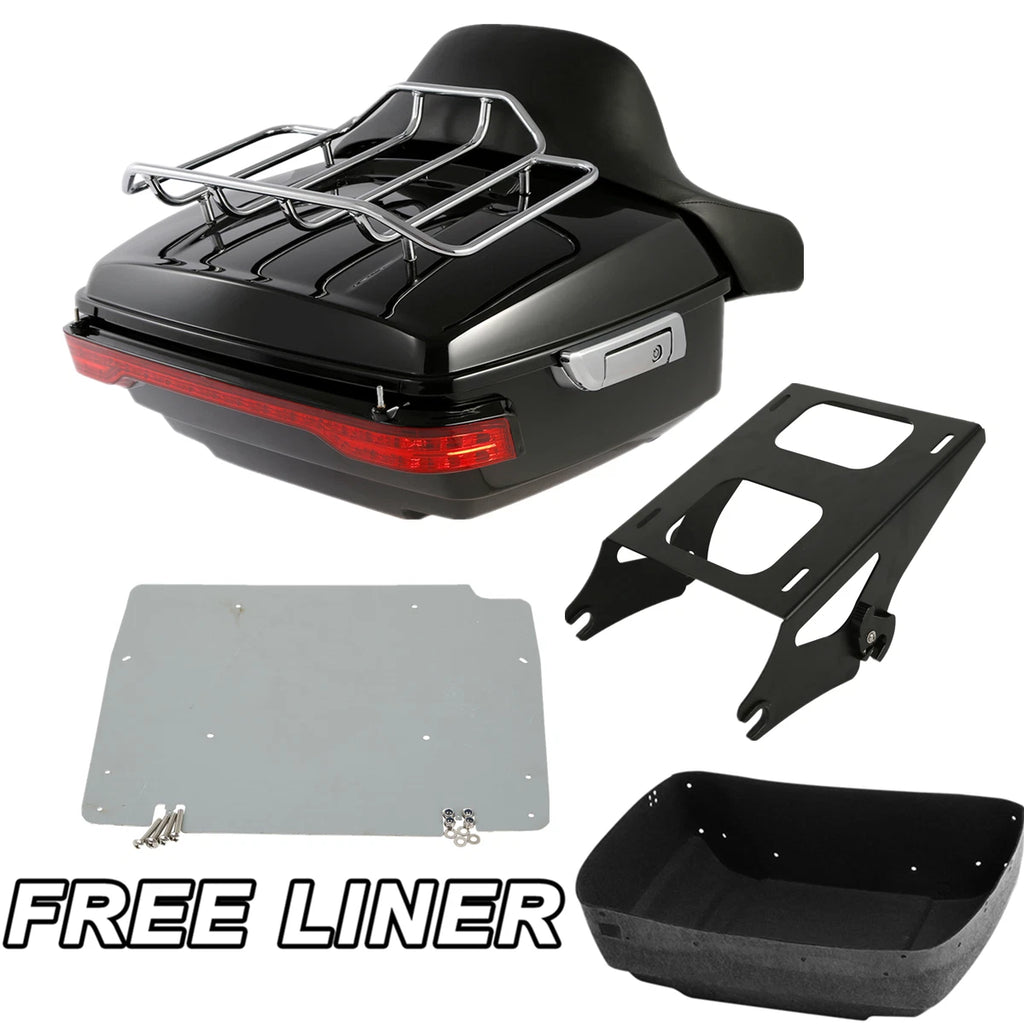 Trunk Pad Rack Light Mount Base Plate for Harley Electra Glide (2014–Up)