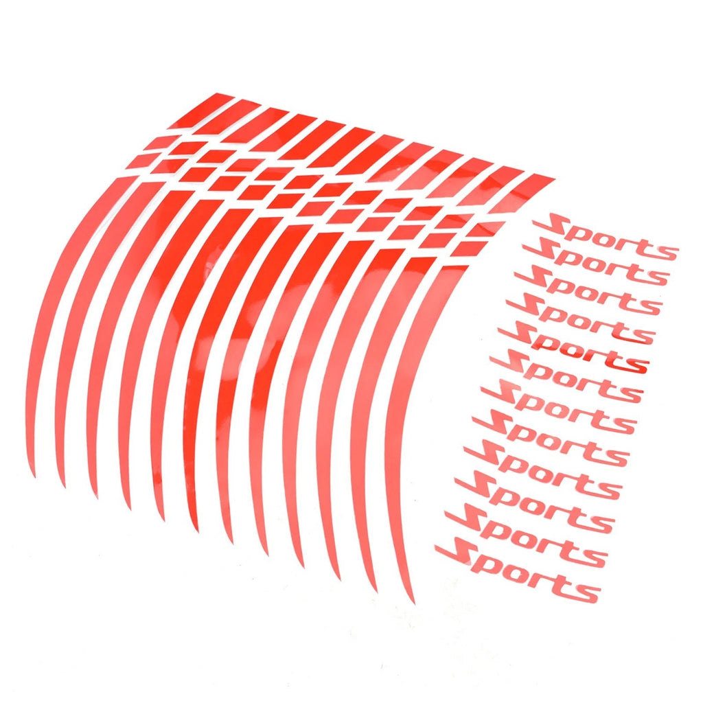 Wheel Rim Stripe Tape Sticker for Motorcycles and Bicycles (18-21 Inch)