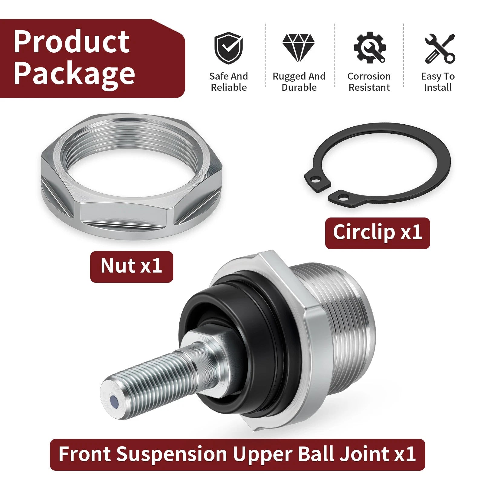 Upper Ball Joint for Can-Am Outlander 330 400 500 (2003–2018) 0430-0562 WE351036 42-1036