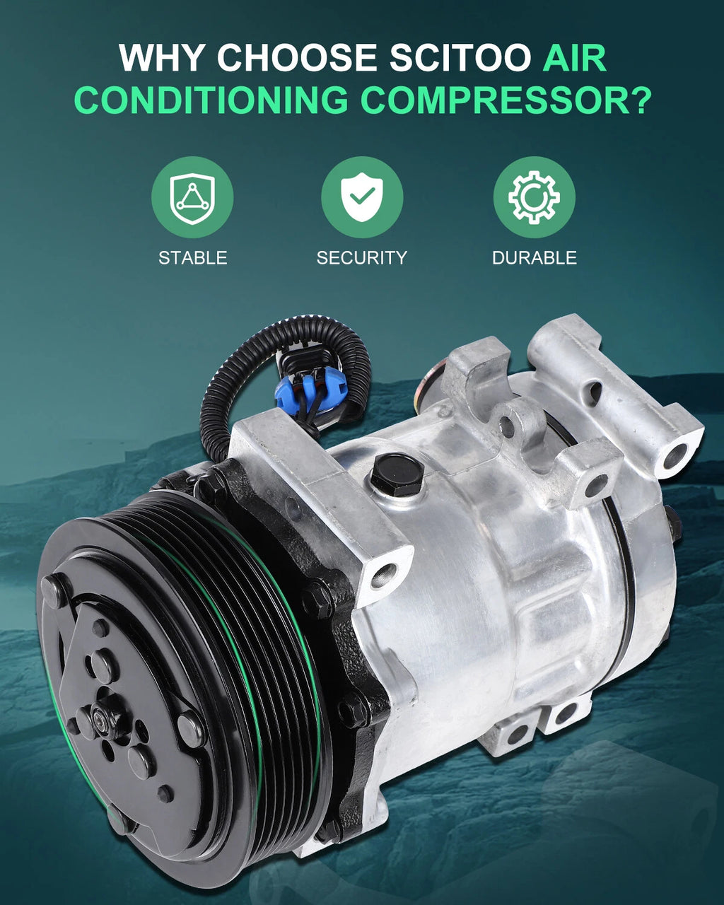A/C Compressor for Dodge Dakota Ram 1500 2500 3500 (2002–2003)