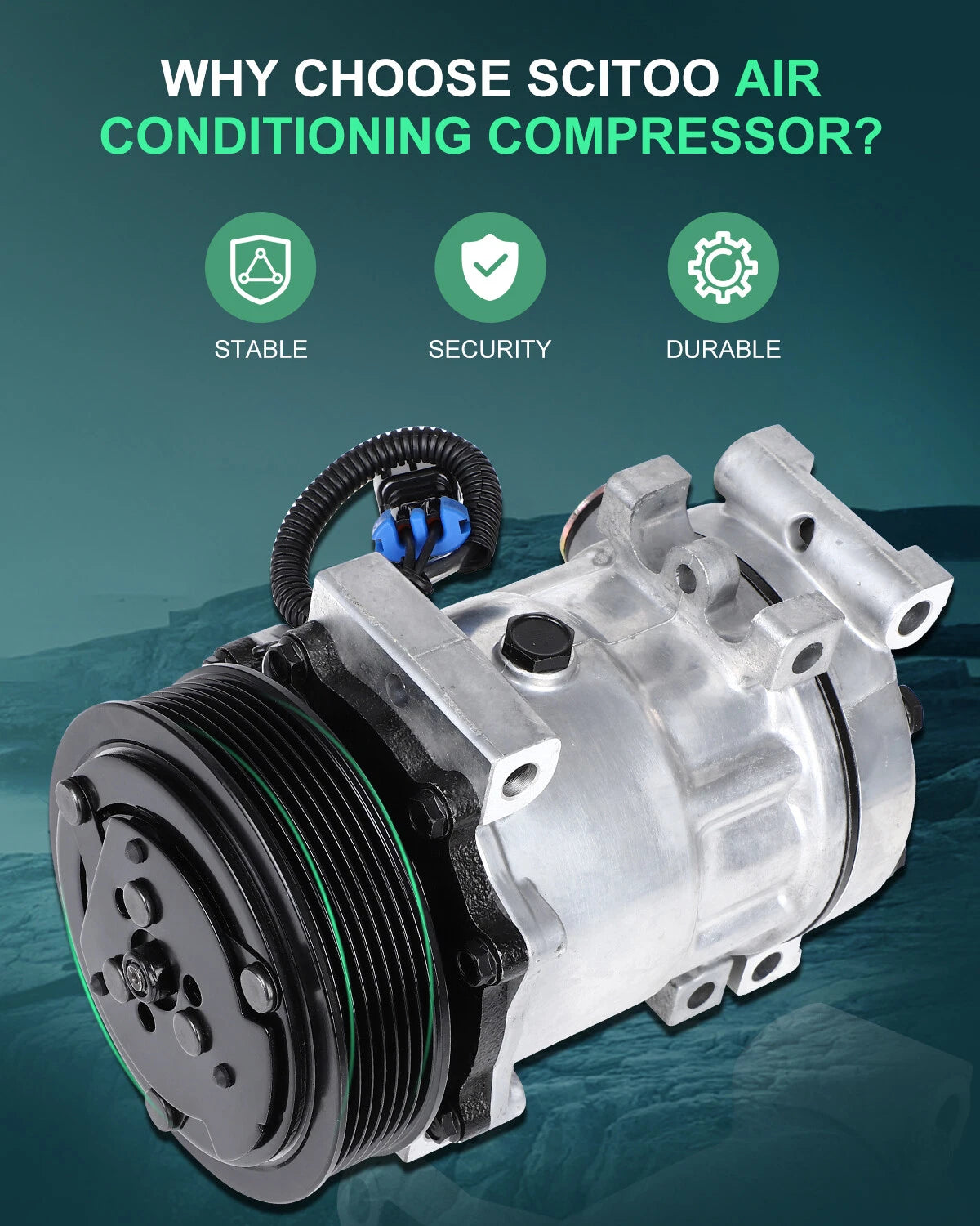 A/C Compressor for Dodge Dakota Ram 1500 2500 3500 (2002–2003)