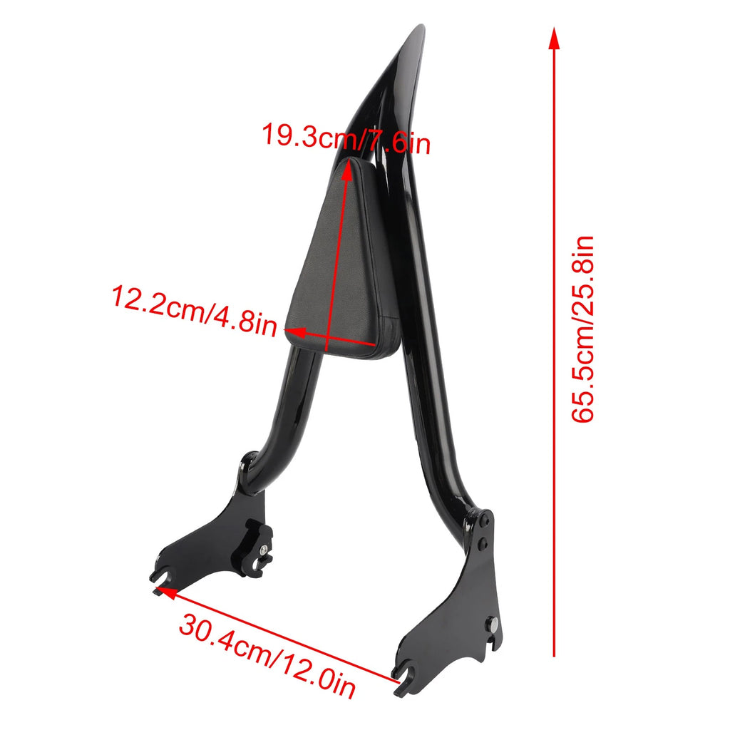 Passenger Sissy Bar Backrest for Road King Street Glide Road Glide (1997–2008)