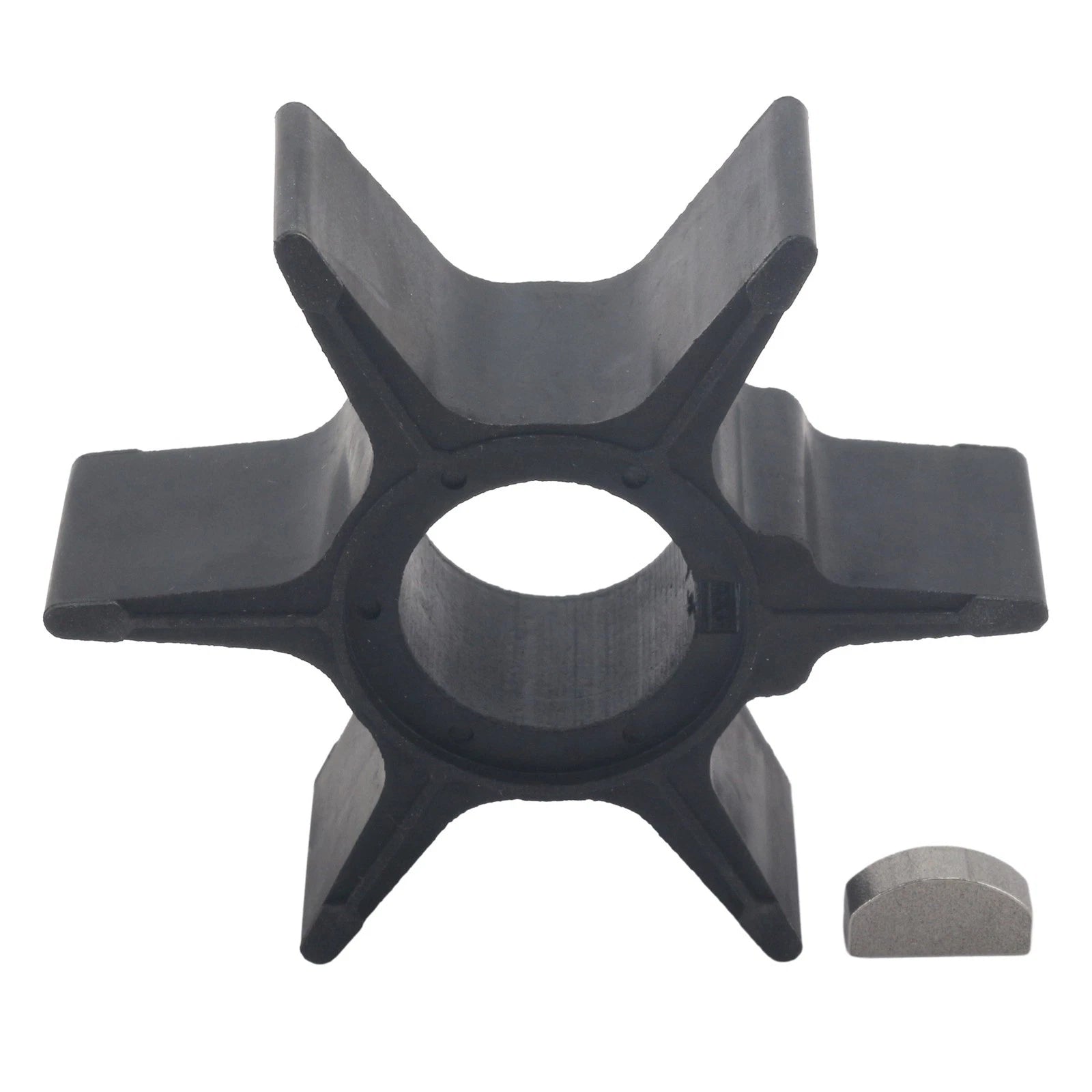 Water Pump Impeller & Key for Suzuki 50-85 HP 2-Stroke Outboard (17461-95302)