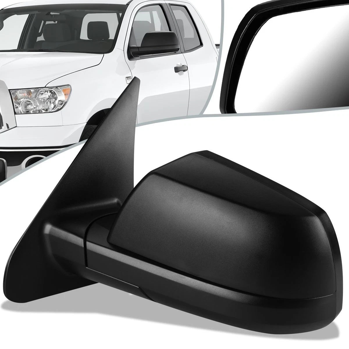 OE Style Powered Heated Left Side Rear View Mirror for Toyota Tundra (2007–2013)