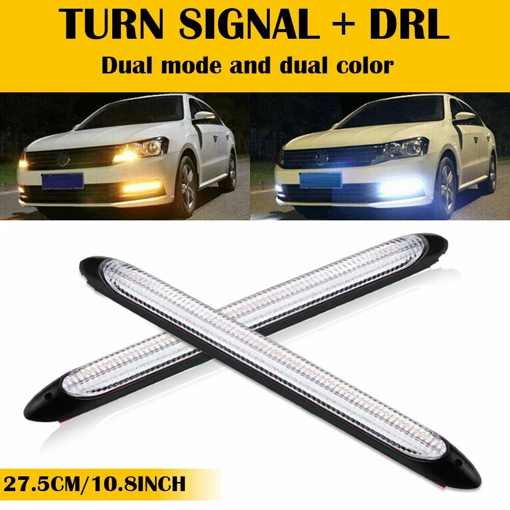 2X LED Strip Headlight for Make Model 