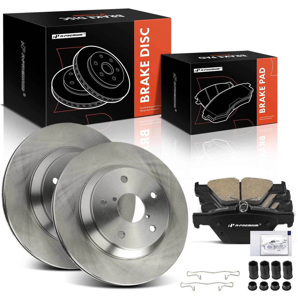 Rear Disc Brake Rotors & Ceramic Pads for Subaru Forester (2019–2021)