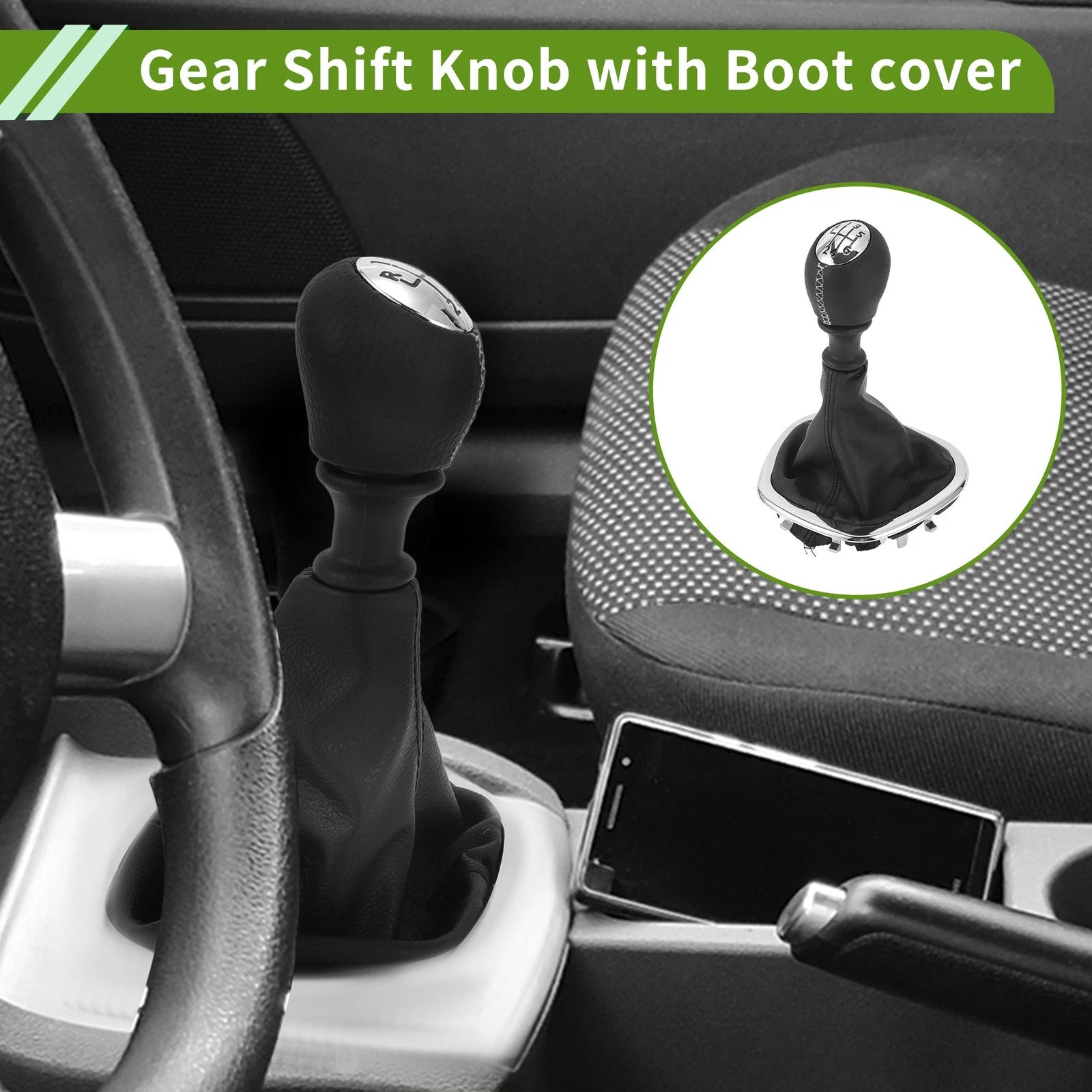 6 Speed Gear Shift Knob with Cover for Fiat Talento (2016–2023)