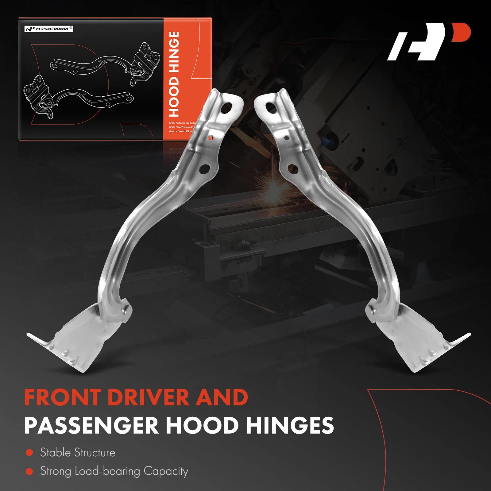 2X Hood Hinges for Kia Rio (2018-2023)