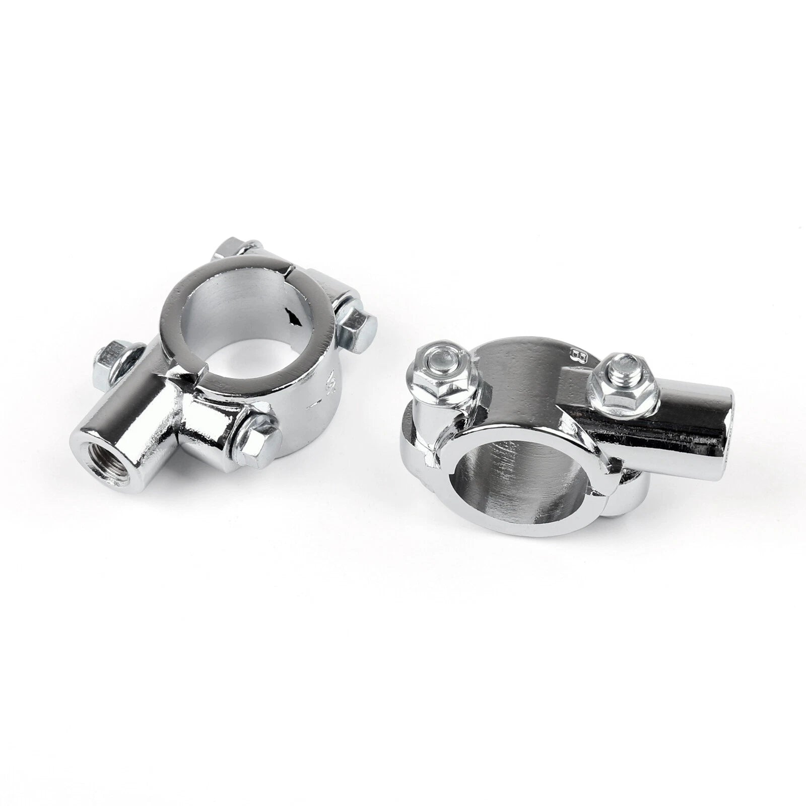 1" 25mm Handlebar 10mm Thread Mirror Mount Holder Clamp for Motorcycle
