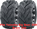 2 WANDA ATV Rear Tires 22x10-10 for Yamaha Big Bear 250 Bruin 250 Sport (P361)