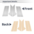 6 Pcs Door Pillar Window Trim for Mazda CX-30 (2020–2024) Silver Tone