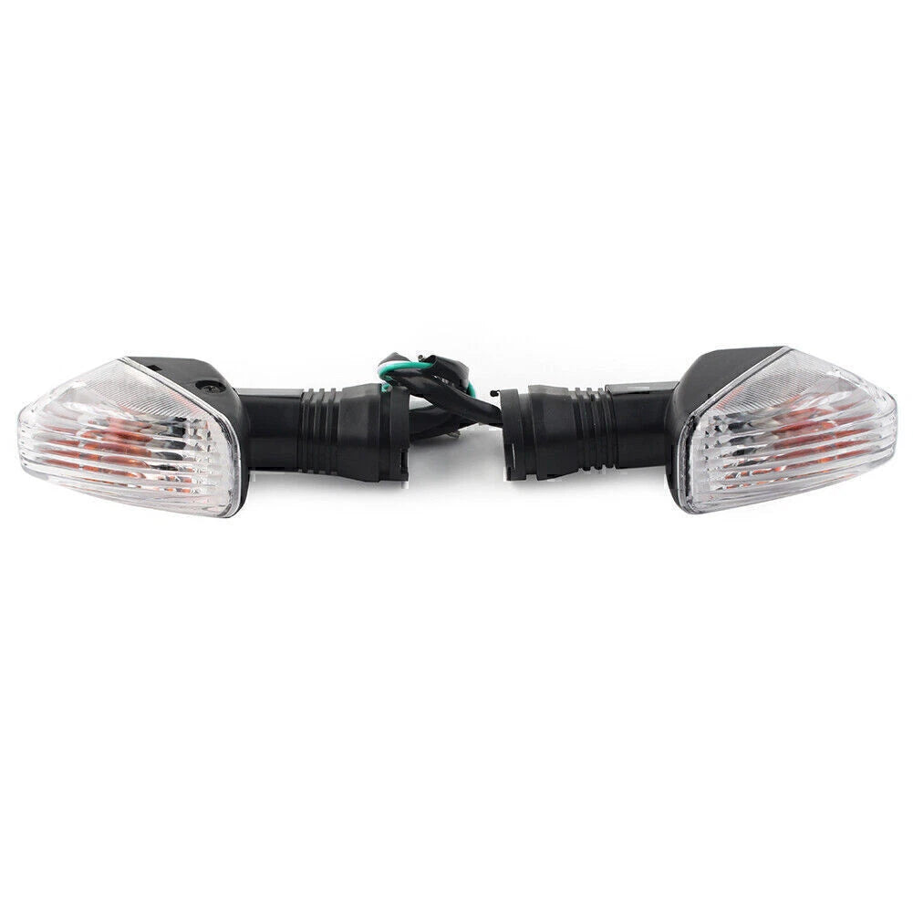 2X White Motor Rear Turn Signal Lights for Kawasaki Ninja ZX-6R ZX-6RR (2000–2009)