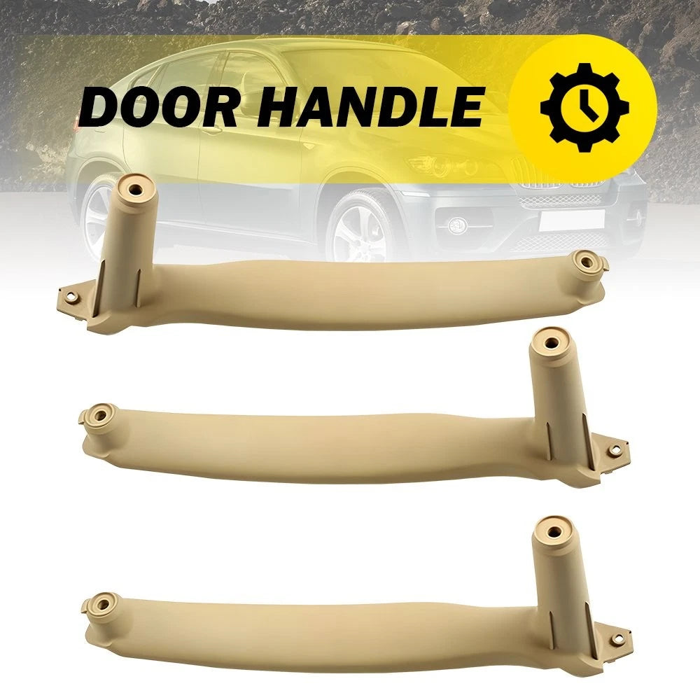 Set of 2 Beige Front & Rear Inner Door Handle Covers for BMW X5 E70 X6 E71 (2008–2014)