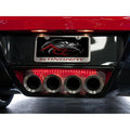 Perforated Exhaust Filler Plate w/Red LED for 14-19 Chevy Corvette w/NPP Exhaust