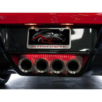 Perforated Exhaust Filler Plate w/Red LED for 14-19 Chevy Corvette w/NPP Exhaust