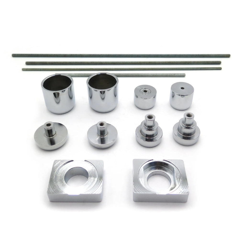 Chrome Fork Axle Caps for Kawasaki ZX14 ZX14R (2006–2009)