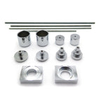 Chrome Fork Axle Caps for Kawasaki ZX14 ZX14R (2006–2009)