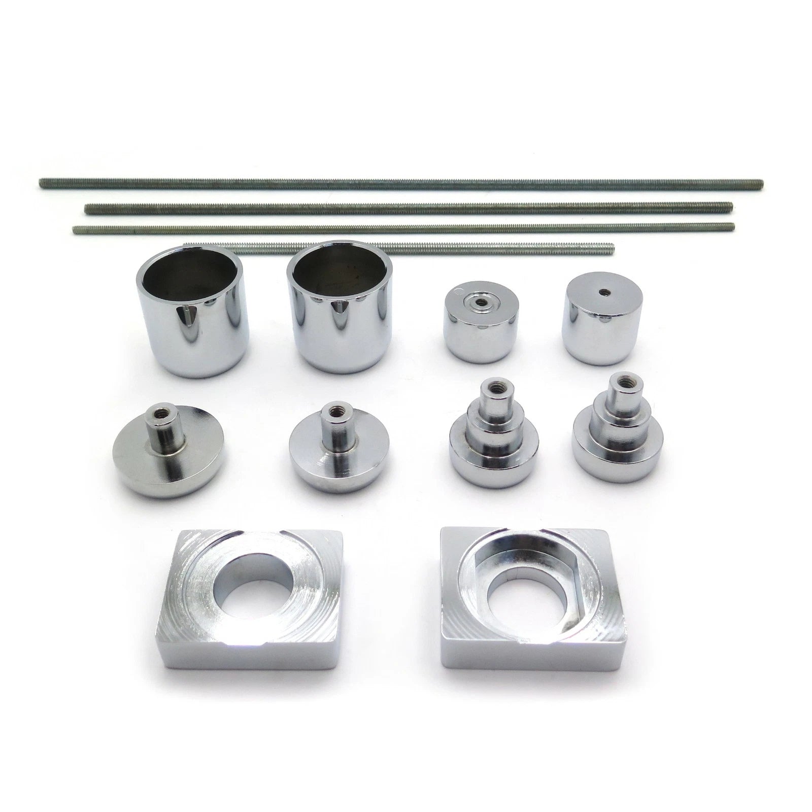 Chrome Fork Axle Caps for Kawasaki ZX14 ZX14R (2006–2009)