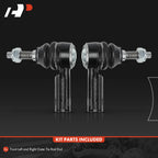 2X Front Outer Tie Rod End for Ford E-Transit (2022-2025)