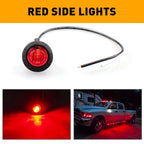 20X Smoked Round LED Side Marker Lights for Truck Trailer (Universal)