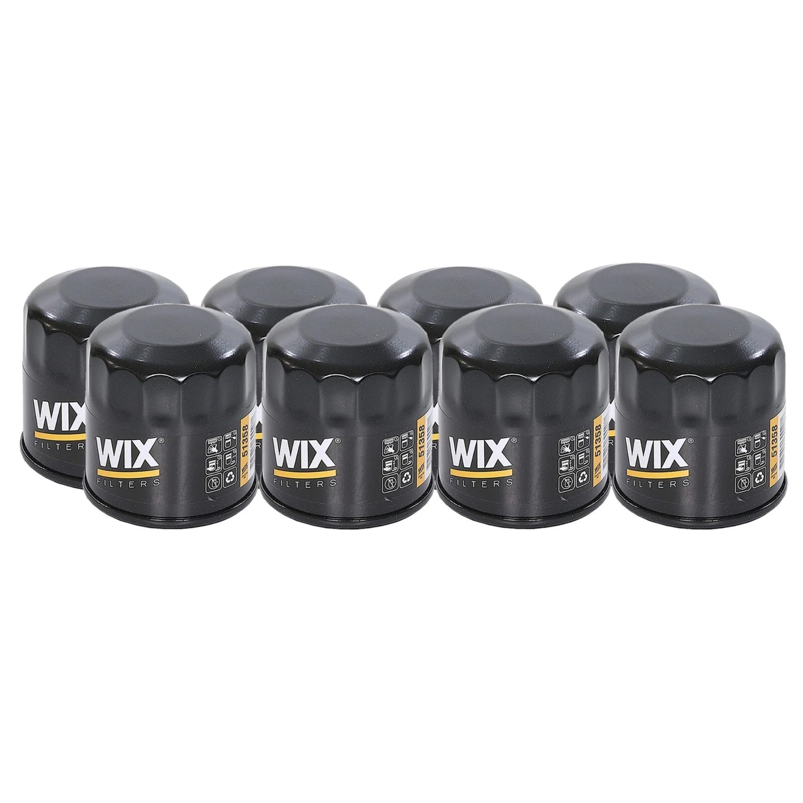 Set of 8 WIX Engine Oil Filters for Chevy Dodge Honda Infiniti Kia Mazda Nissan