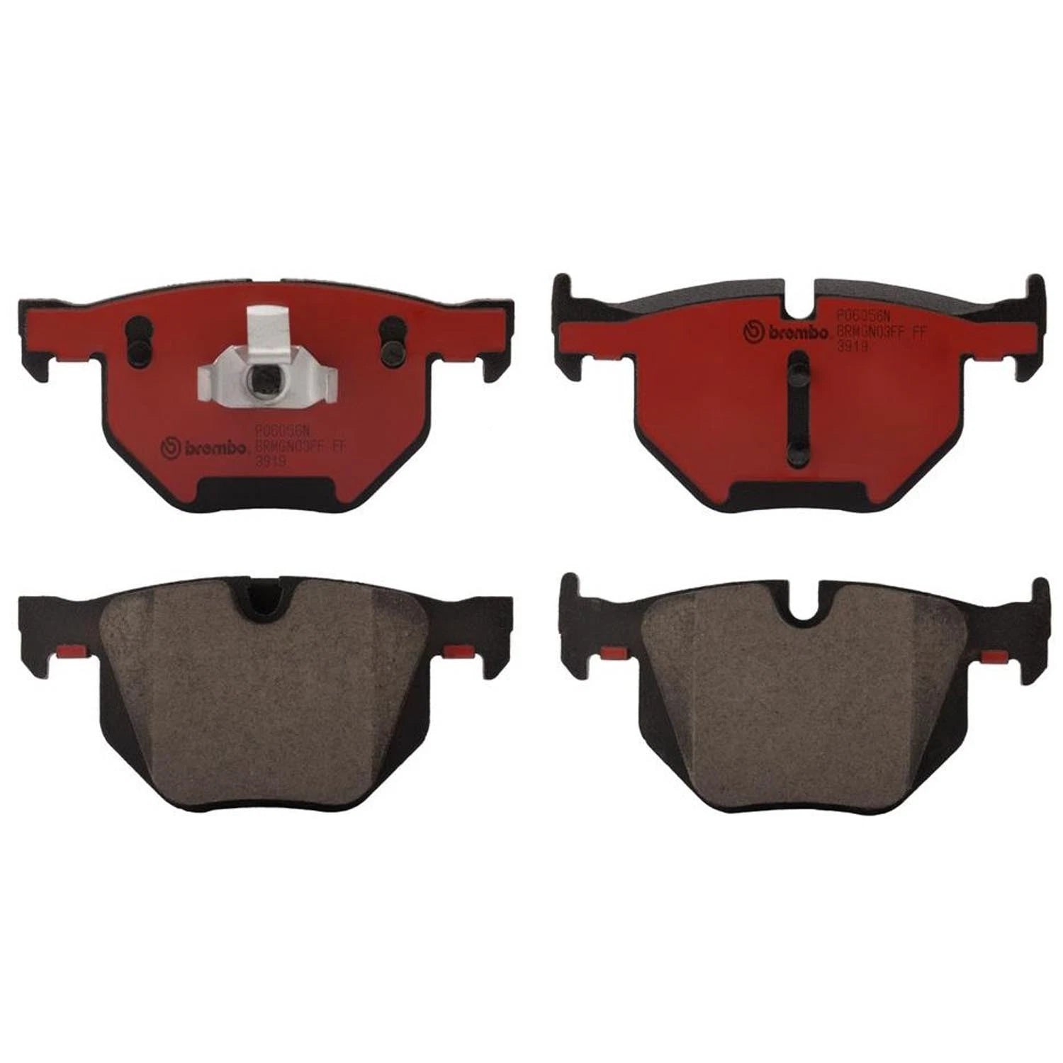 Set of 4 Brembo Rear NAO Ceramic Brake Pads for BMW X5 E70 F15, X6 E71 F16