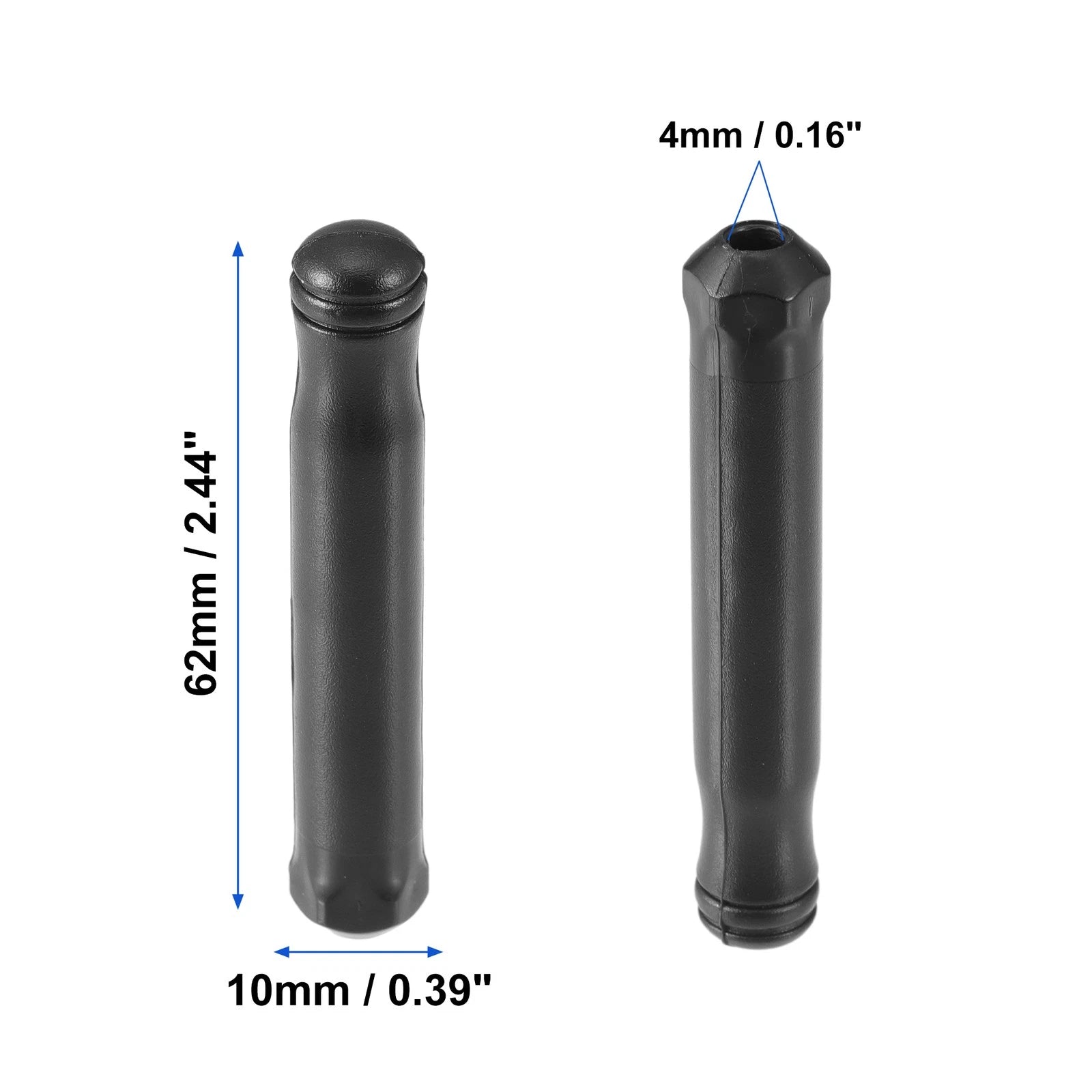 2X Door Lock Rod Knob Black No.72137-SP0-003ZA for Honda Civic Si (2002–2005)