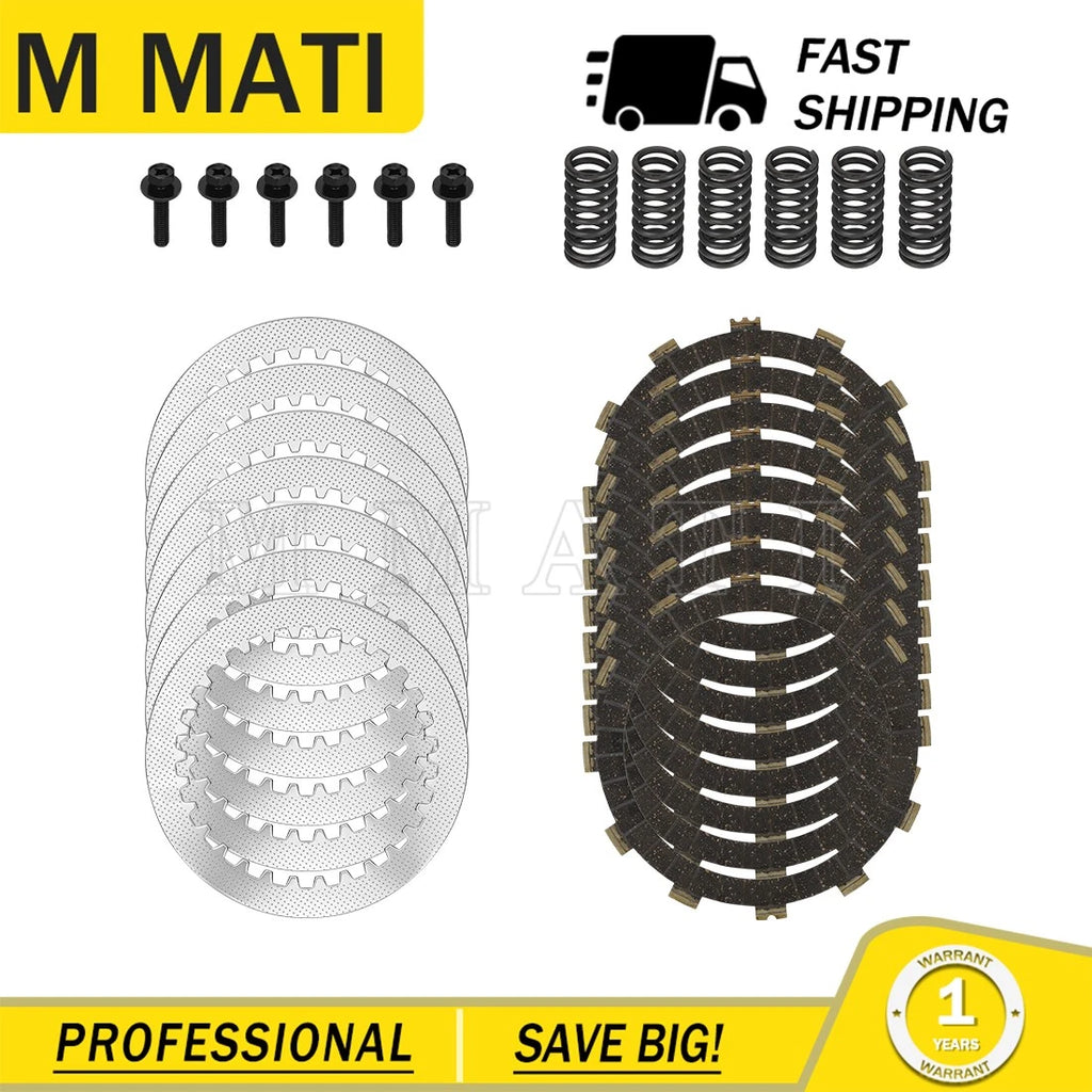 Clutch Friction Disc Steel Plates & Springs Bolt Kit for Yamaha YZ250 (2002–2024)