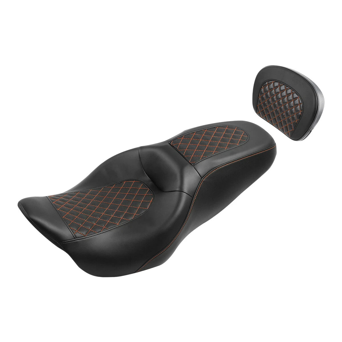Driver Passenger Seat & Backrest for Harley Touring Road King Glide (2009–2023)