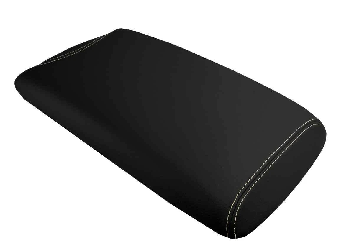 Leather Console Lid Armrest Cover for Lexus LS460 (2007–2016) Beige Stitch