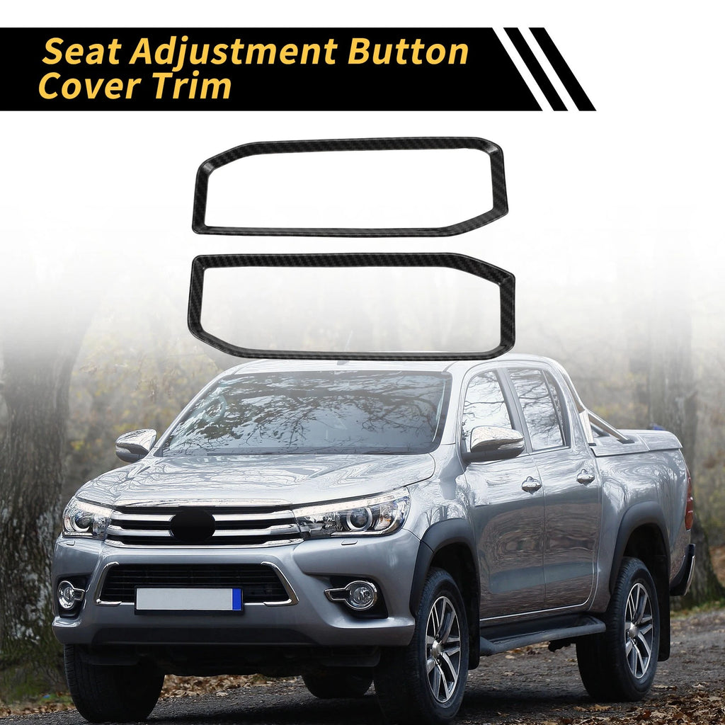 Set of 1 Carbon Fiber Seat Adjustment Button Panel for Toyota Tundra (2022–2024)