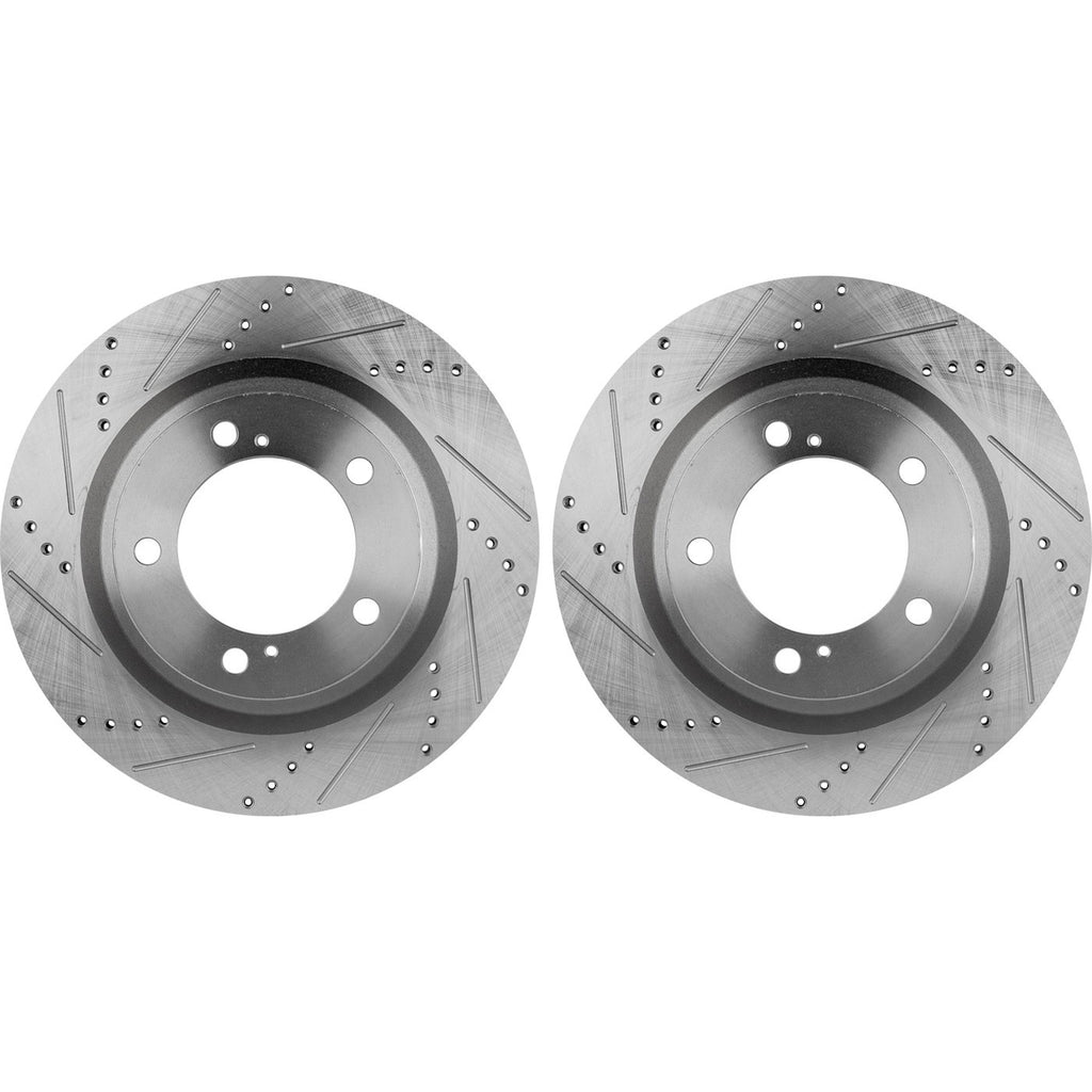 Front Brake Disc and Pad Kit for Toyota Sequoia (2008–2022) Ceramic