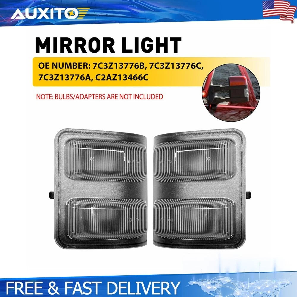 Clear Lens Side Mirror Turn Signal Lights for Ford F250 F350 F450 F550 (2008–2016)